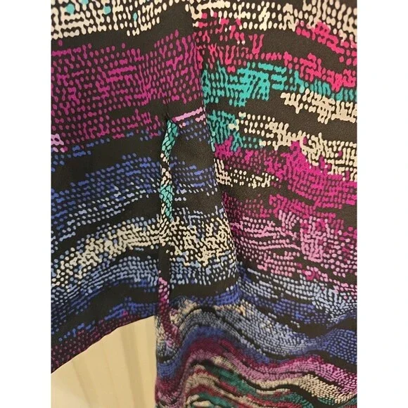 Yumi Kim Multicolor Abstract Print Blouse Women’s Size S Long Sleeve Top - Picture 6 of 13